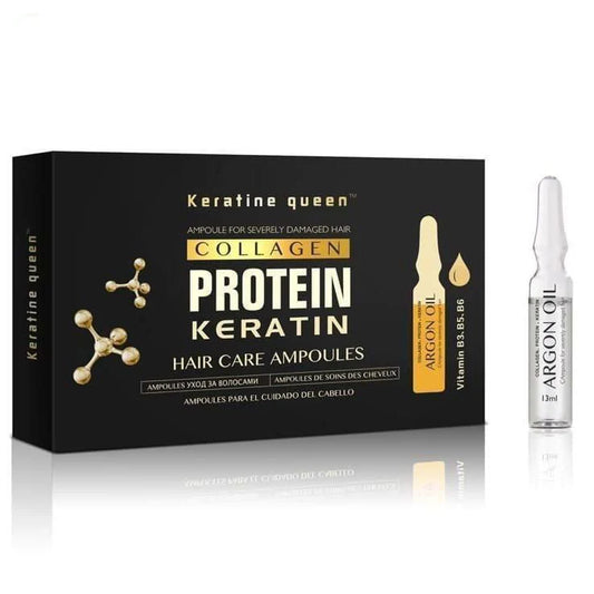 ampollas de collagen, argan y queratina/ cabello débil y seco