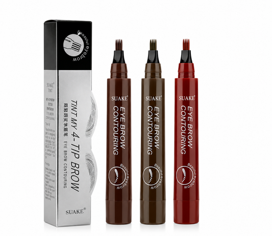 lapiz de cejas de 4 puntas a prueba de agua efecto microblading eyebrow pen