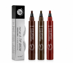 lapiz de cejas de 4 puntas a prueba de agua efecto microblading eyebrow pen