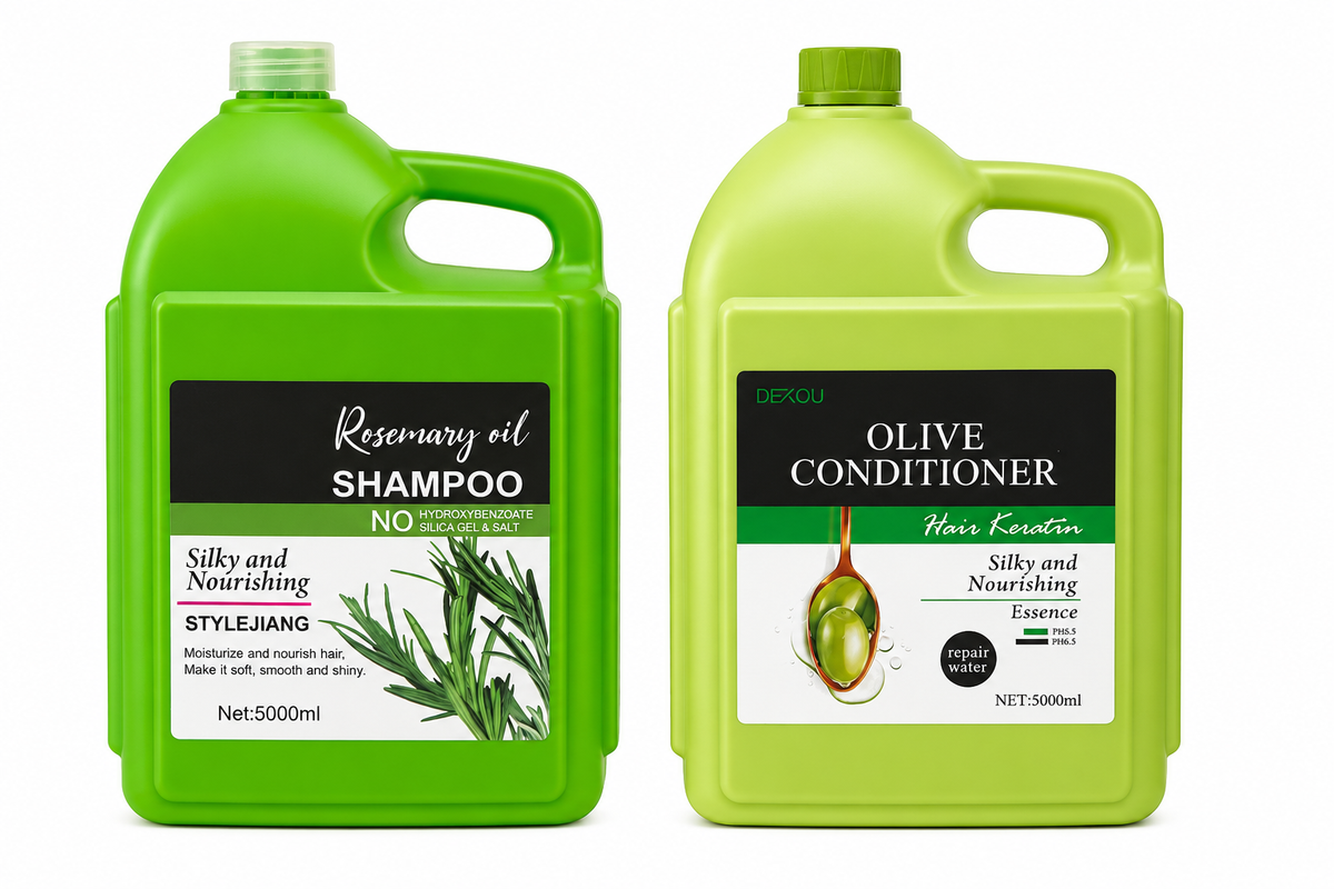 SHAMPOO Y ACONDICIONADOR DE GALON PARA SALON 5 LITROS