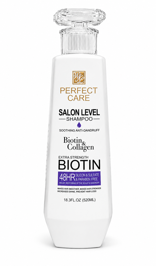 Perfect Care Salon Level Biotin  Y Collagen SHAMPOO , TRATAMIENTO Y ACONDICIONADOR CRECIMIENTO DEL CABELLO