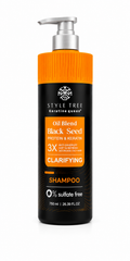 SHAMPOO Y TRATAMIENTO CONTROL FRIZZ CON QUERATINA Style Tree Black Seed Hair Serum
