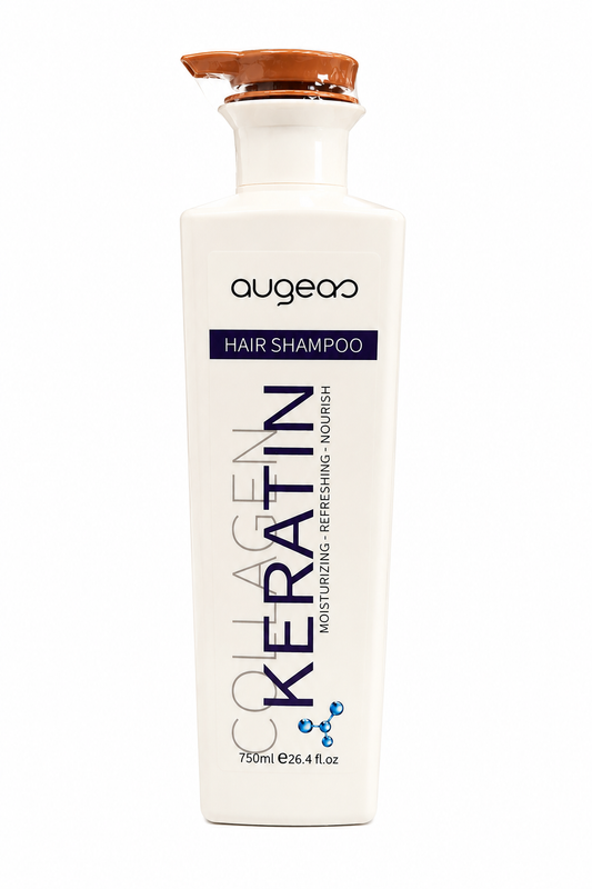 Recarga de keratina control frizz Kit Augeas Keratin – Shampoo + Acondicionador