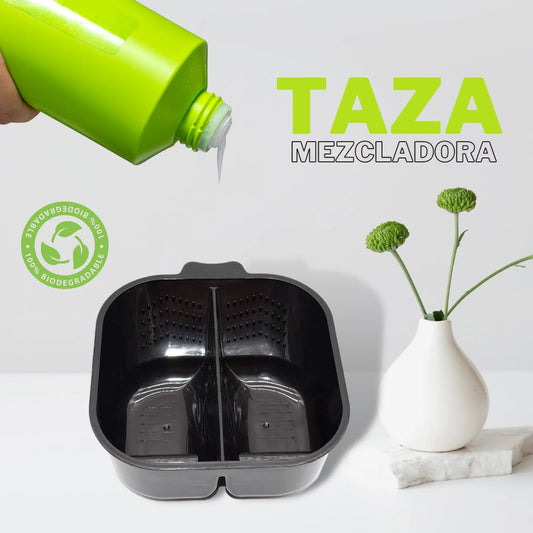 Taza de mezclar tintes DE 2 ESPACIOS